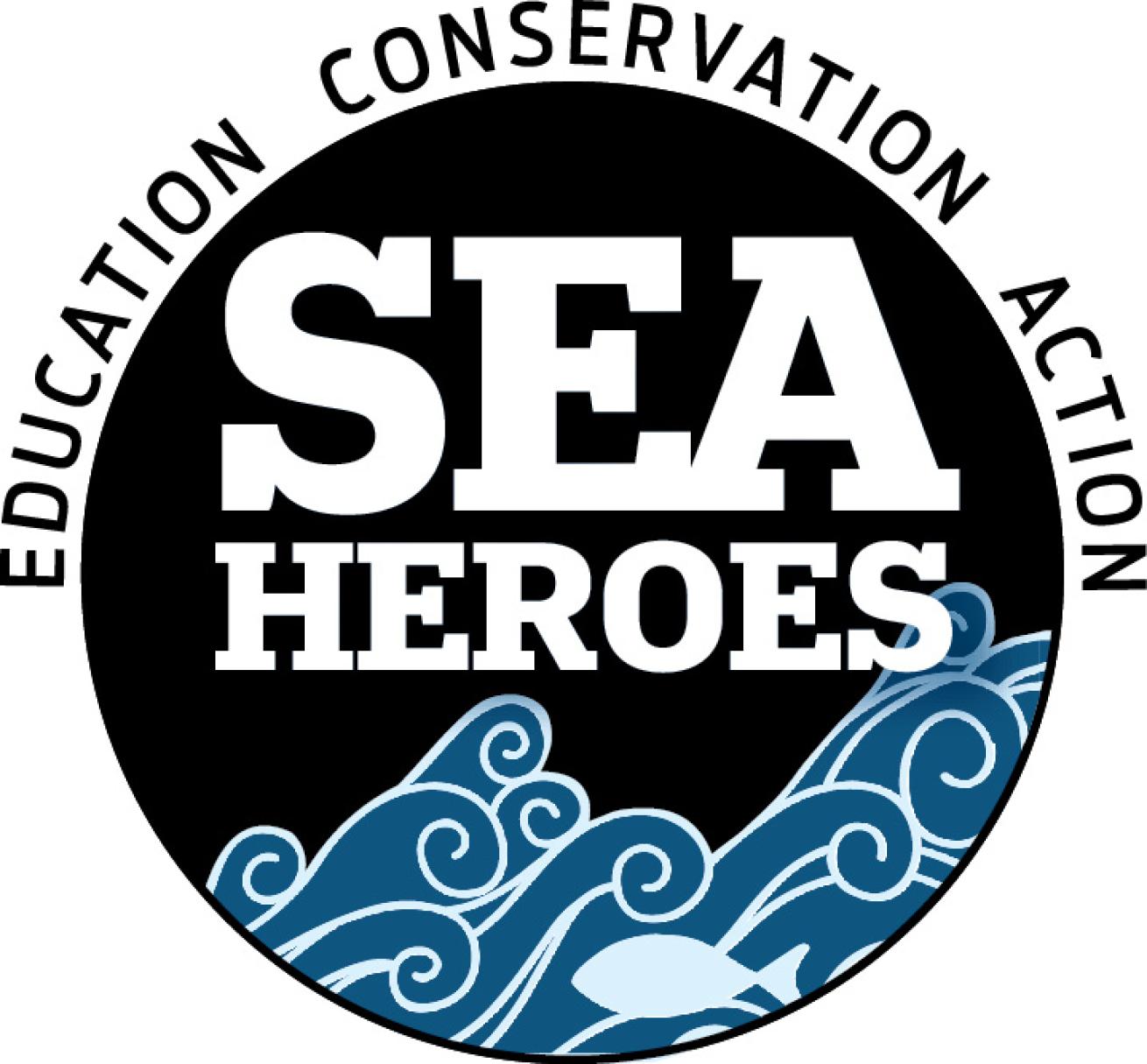 Scuba Diving Sea Heroes Logo