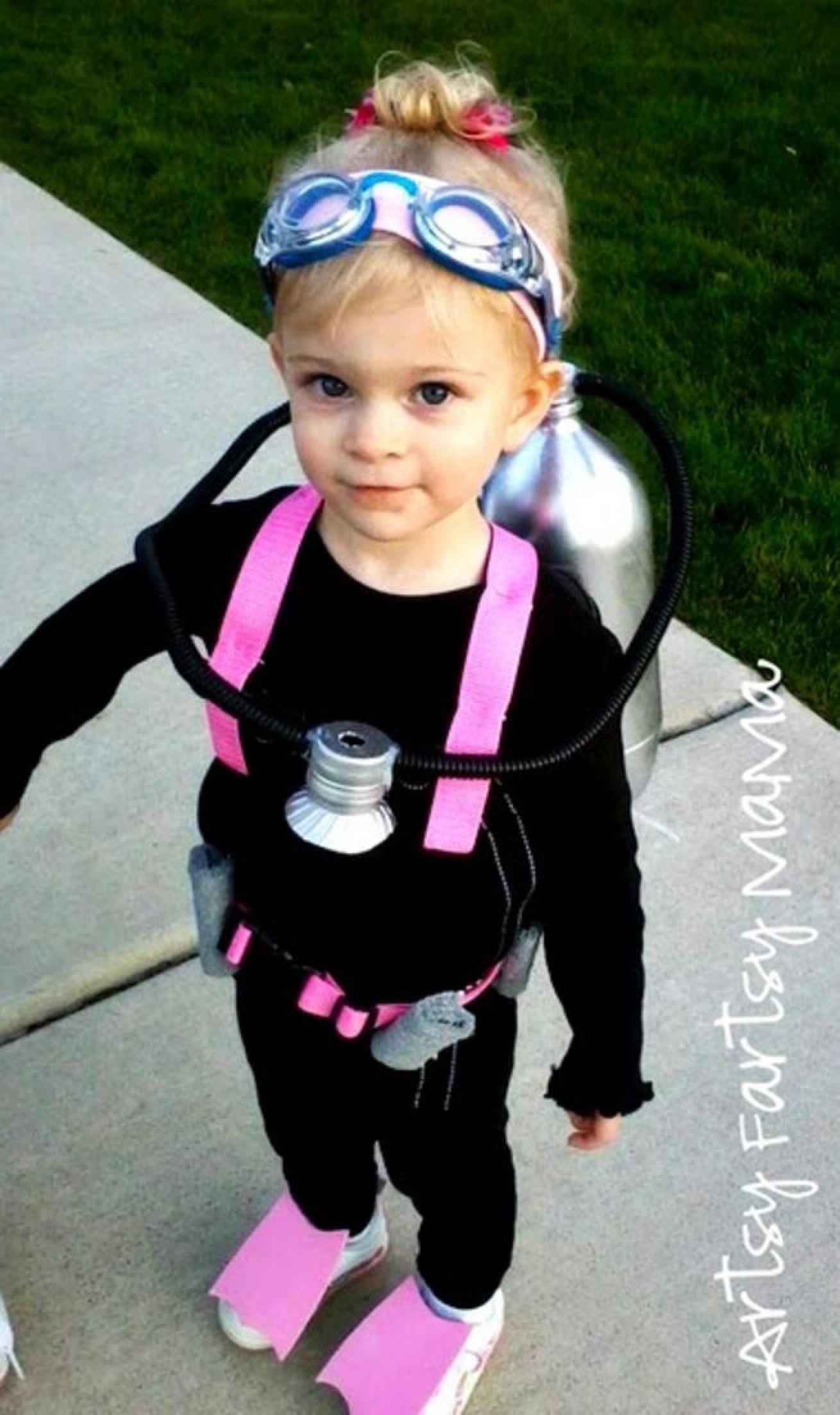 Little Girl Scuba Diver Halloween Costume