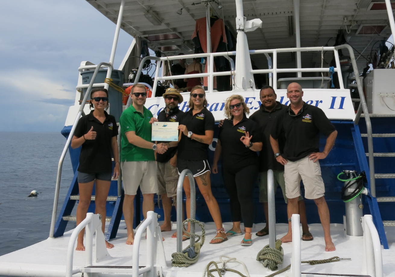 A group of people on a boat