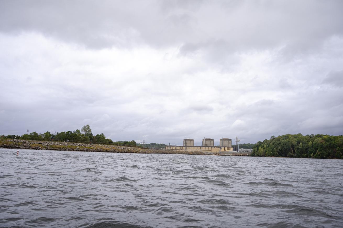 The Oconee Nuclear Station creates a warm-water escape for locals in winter.