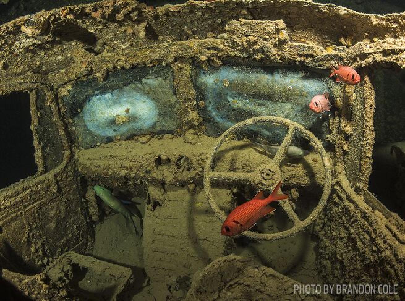 The Thistlegorm is still packed with cargo in the Red Sea.